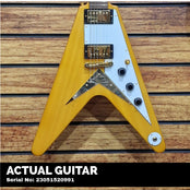 Epiphone 1958 Korina Flying V (Incl. Hard Case); Aged Natural