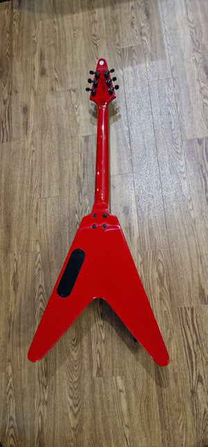 Second Hand Epiphone Jeff Waters Annihilation-II Flying-V Outfit; Annihilation Red: Serial No: 18052301580
