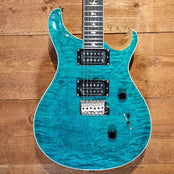 PRS SE Custom 24 Electric Guitar; Turquoise Quilt
