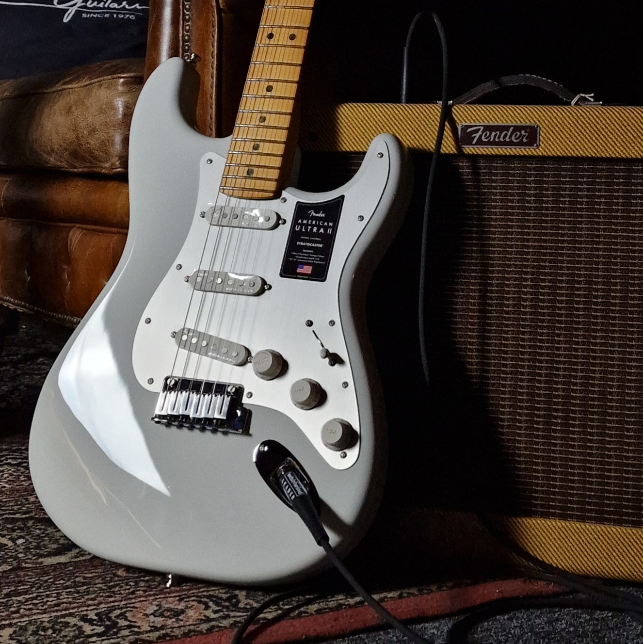 Fender American Ultra II Stratocaster; Maple Fingerboard; Avalanche
