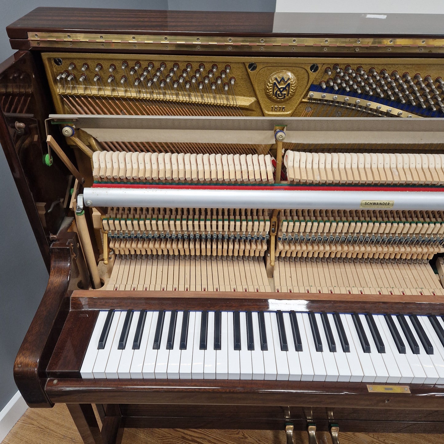 Welmar 126 Upright; Polished Mahogany: Serial No: 106915 | Second Hand