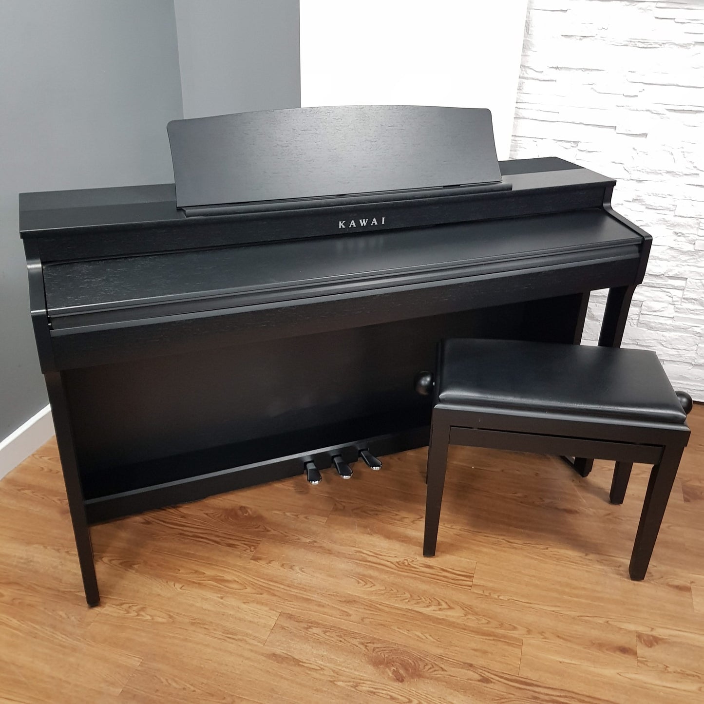 Kawai CN301 Black Digital Piano Incl Matching Stool; Serial No: G714739 | Ex-Display