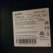 Kawai CN301 Black Digital Piano Incl Matching Stool; Serial No: G714739 | Ex-Display