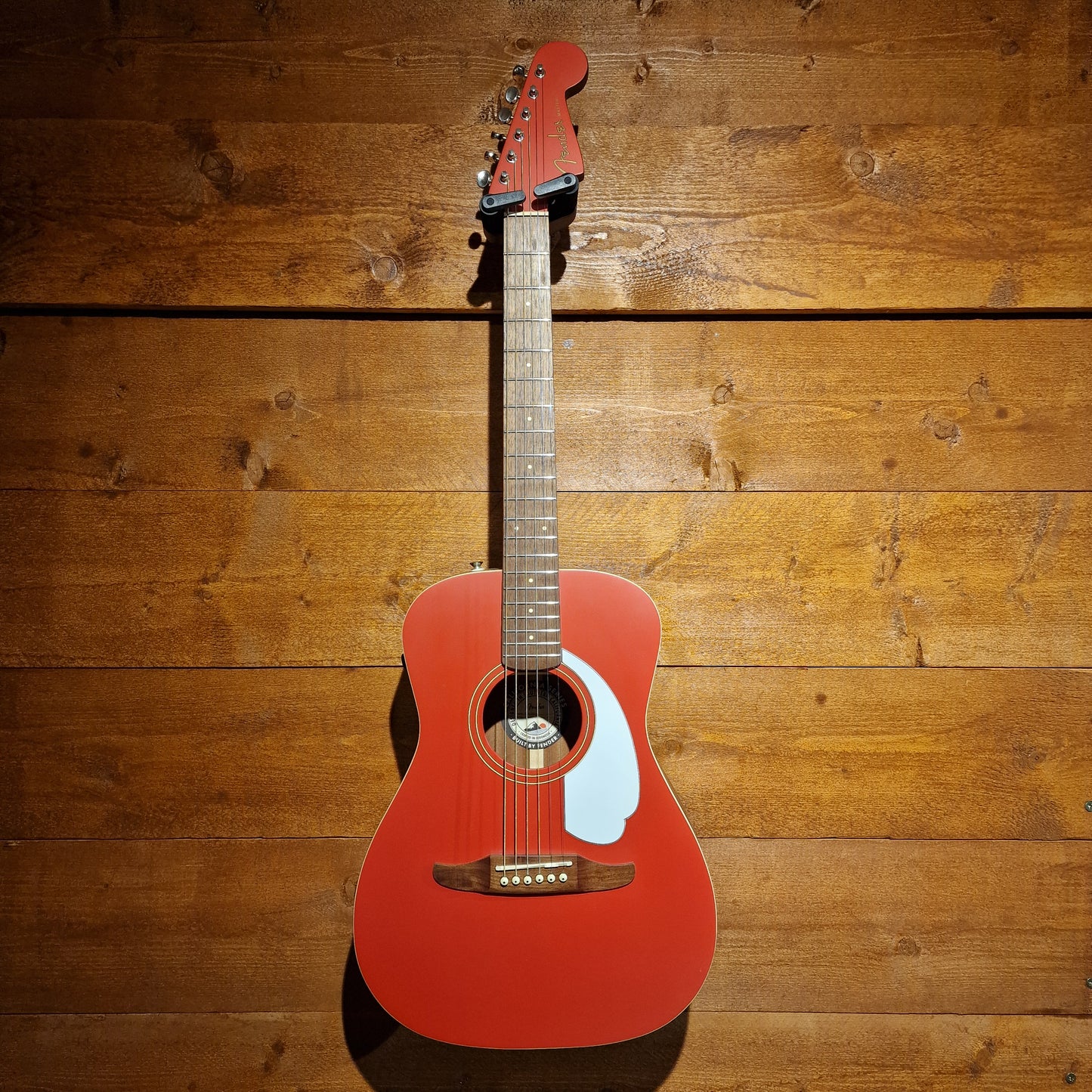 Fender Malibu Player Acoustic Guitar; Fiesta Red: Serial Number: IWA2329414 | Second Hand