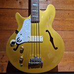 Epiphone Jack Casady Bass Left Handed; Metallic Gold: Serial No: 20021526990 | Second Hand