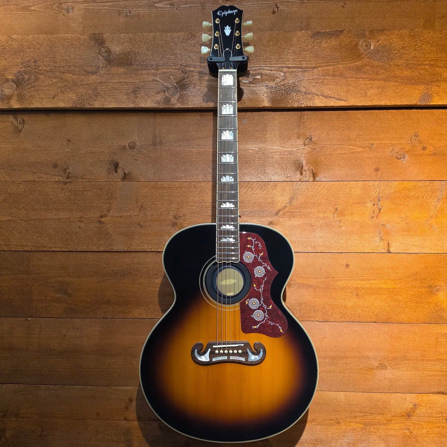 Epiphone Inspired By Gibson J-200; Aged Vintage Sunburst: Serial No: 22082308719 | Second Hand