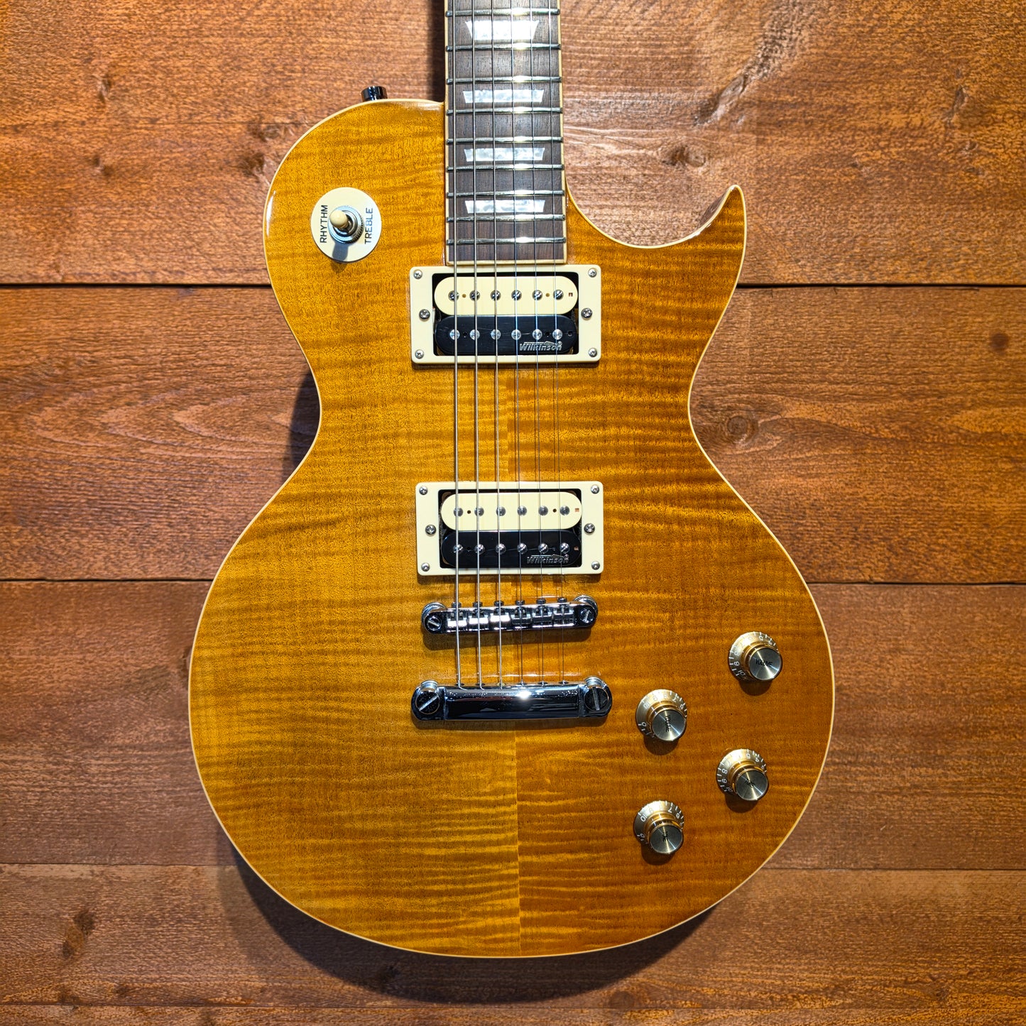 Vintage V100AFD Reissued; Flamed Amber: Serial No: 15070591 | Second Hand