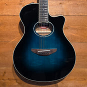 Yamaha APX600OBB Electro Acoustic Guitar Oriental Blue Burst: Serial No: IKL078418 | Second Hand