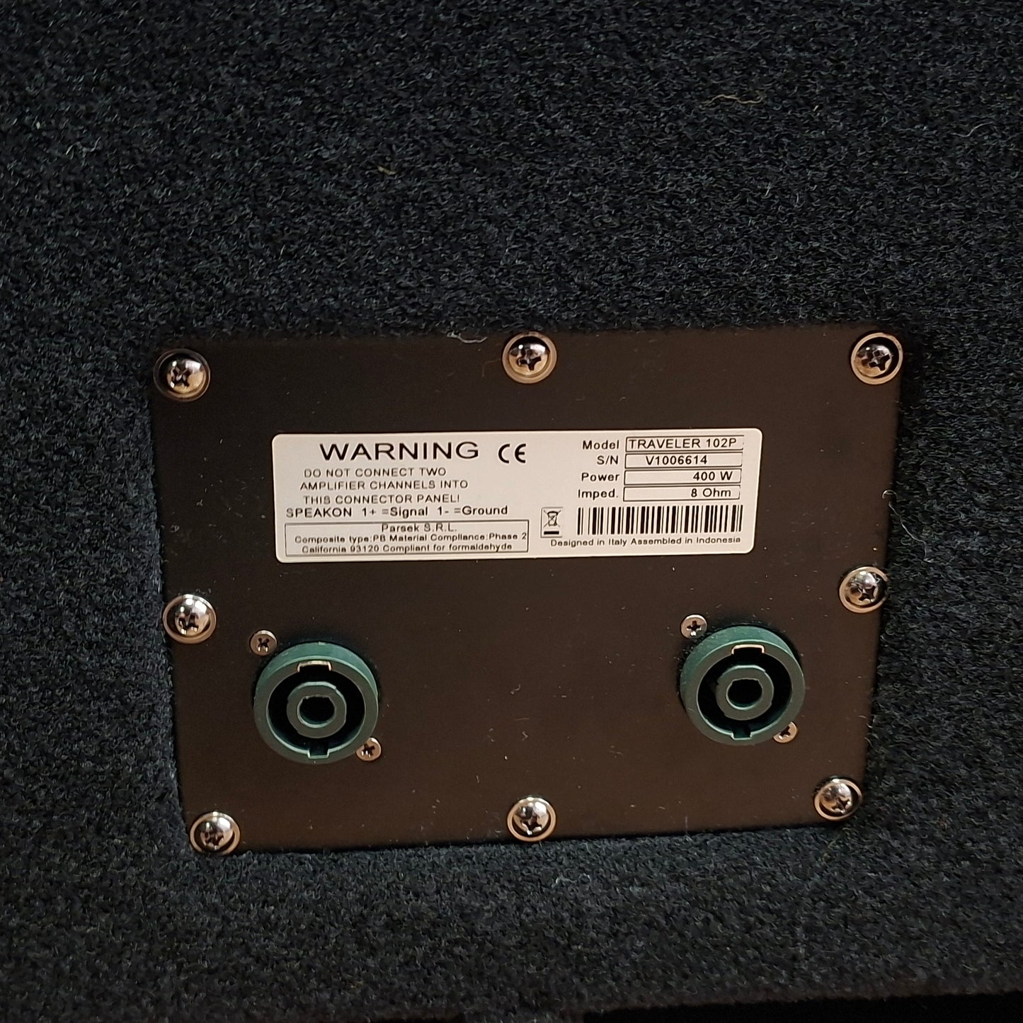 Markbass Traveler 102P 8 Ohm Bass Cab: Serial No: V1006614 | Second Hand