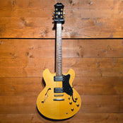 Epiphone Dot Deluxe Electric Guitar; Natural Maple Flame: Serial No: I02033222 | Second Hand