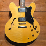 Epiphone Dot Deluxe Electric Guitar; Natural Maple Flame: Serial No: I02033222 | Second Hand