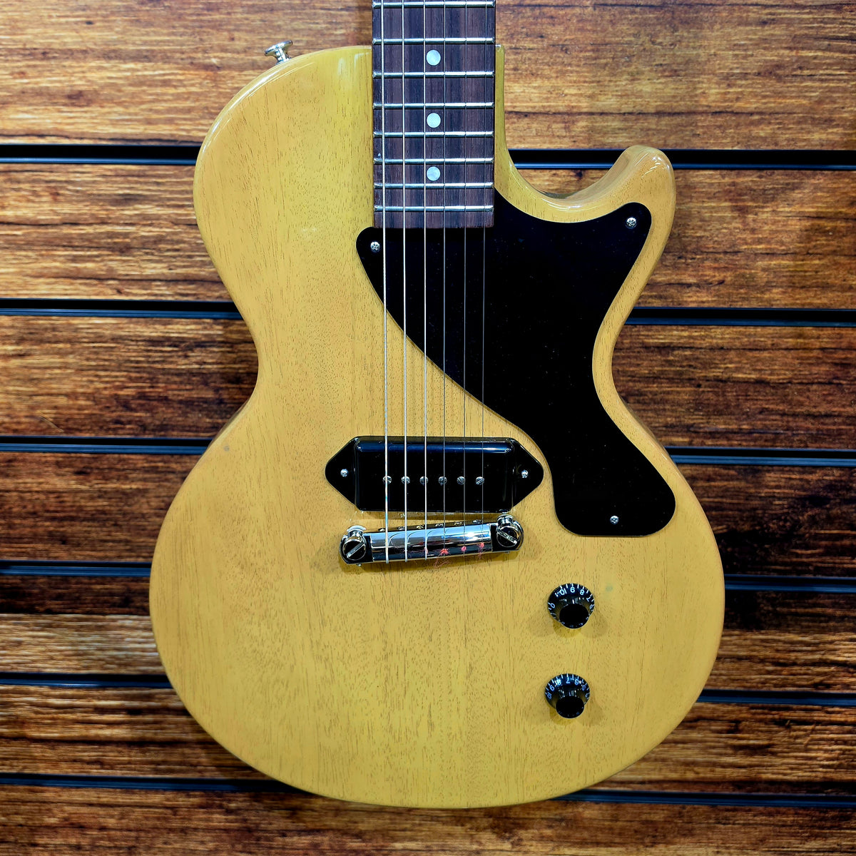 Gibson Les Paul Junior Electric Guitar; TV Yellow