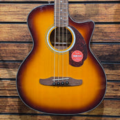 Fender California Deluxe Kingman Electro Acoustic Bass; Honey Sunburst