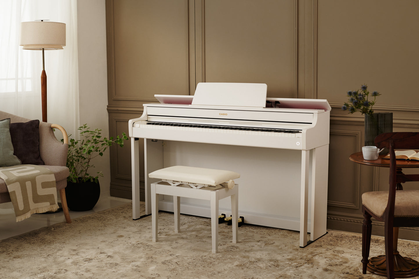 Casio AP300 Digital Piano Value Package; White | £30 Cashback Offer