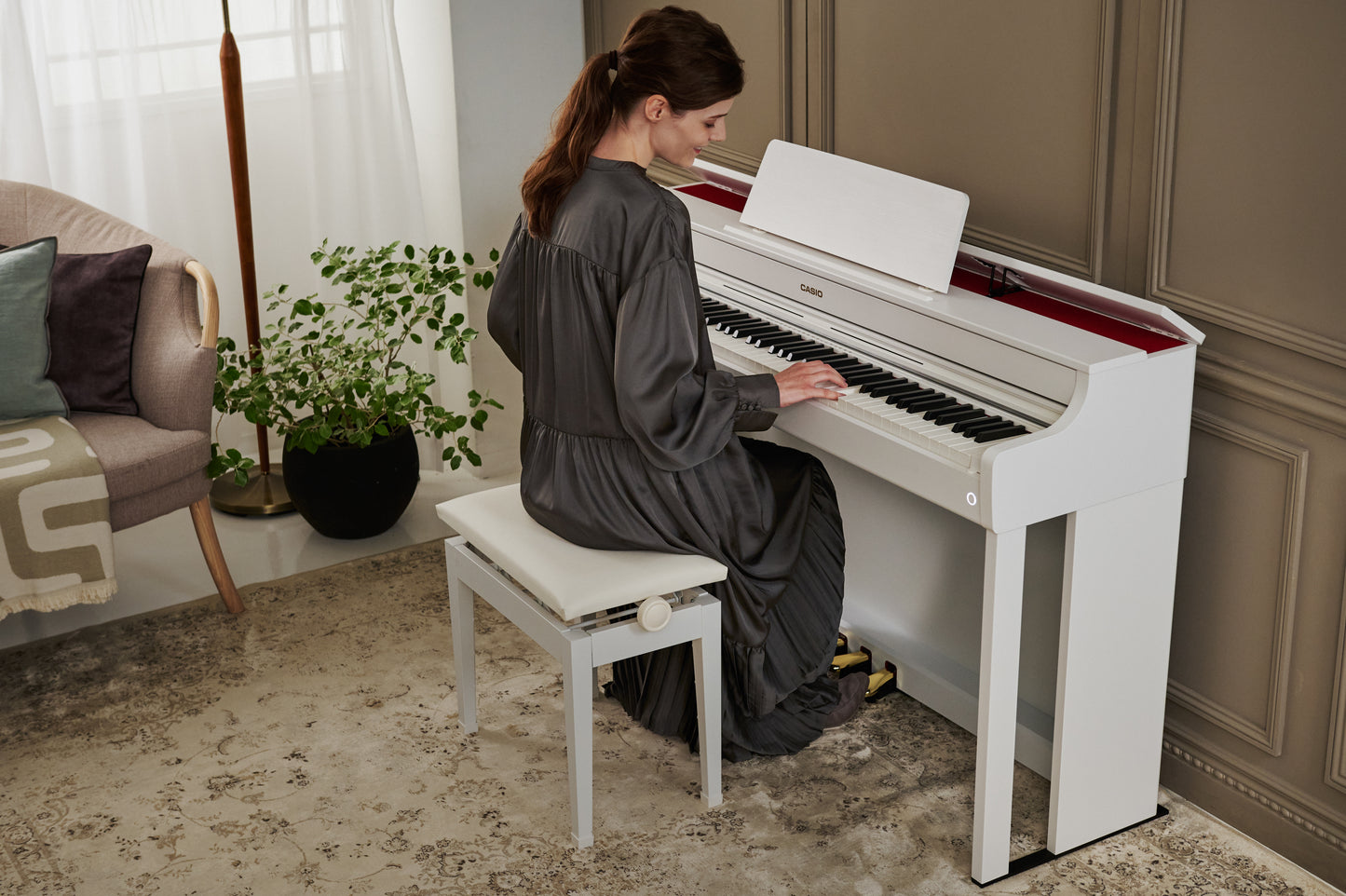 Casio AP300 Digital Piano Value Package; White | £30 Cashback Offer