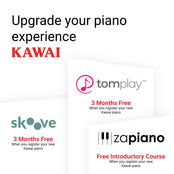 Kawai K300 ATX4 Anytime Silent Upright Piano; Snow White Polished