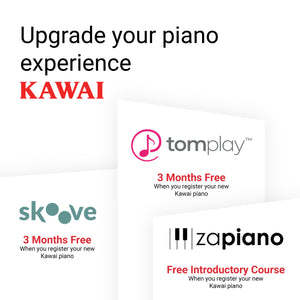 Kawai CN201 Digital Piano; Rosewood with Piano Stool & Kawai SH9 Headphones