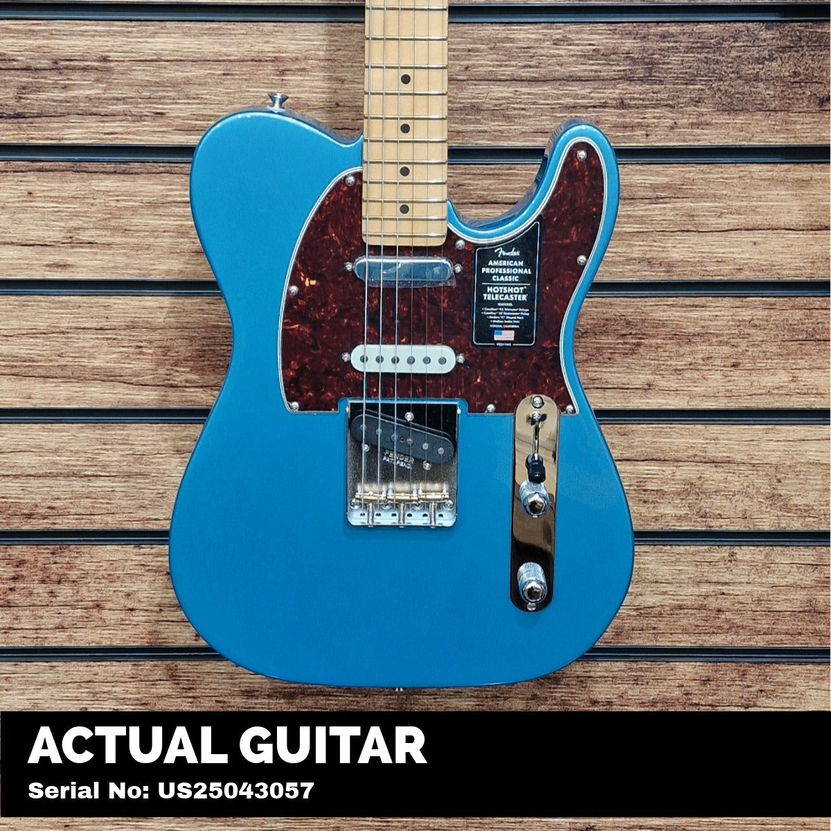 Fender American Professional Classic Hotshot Telecaster, Maple Fingerboard, Faded Lake Placid Blue