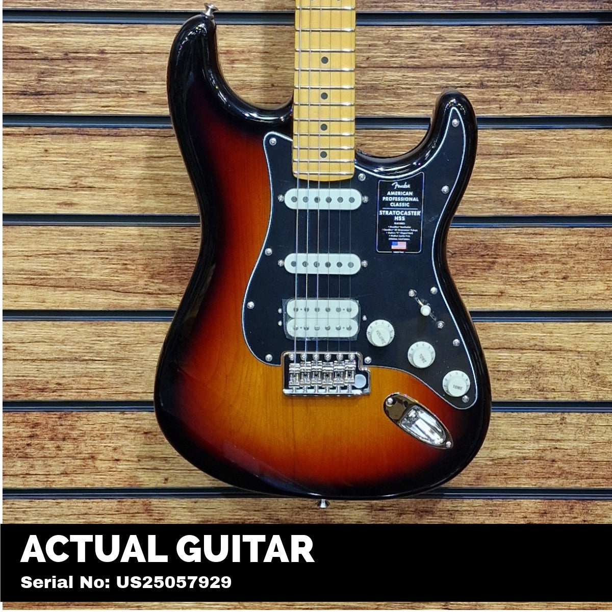 Fender American Professional Classic Stratocaster HSS, Maple Fingerboard, 3-Color Sunburst