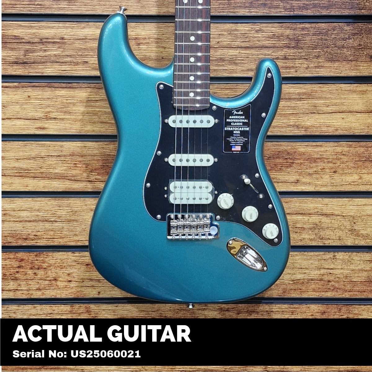 Fender American Professional Classic Stratocaster HSS, Rosewood Fingerboard, Faded Sherwood Green Metallic