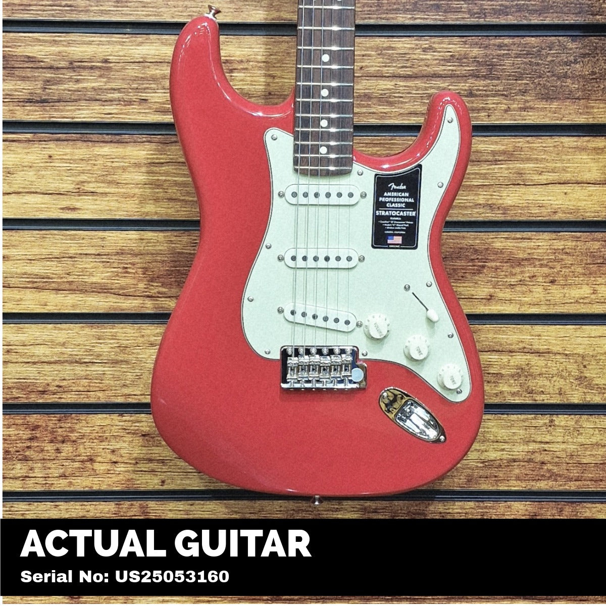 Fender American Professional Classic Stratocaster; Rosewood Fingerboard, Faded Dakota Red