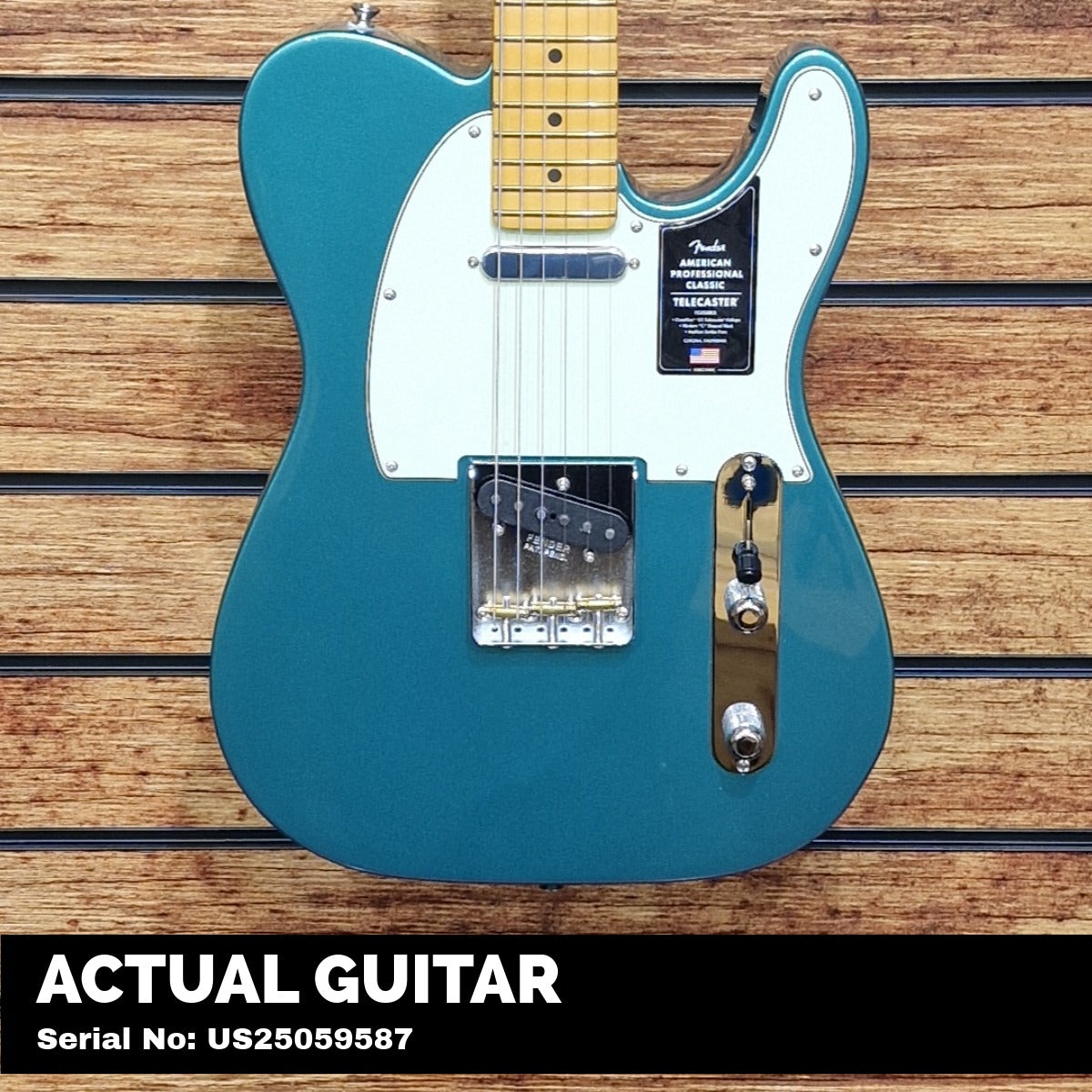 Fender American Professional Classic Telecaster; Maple Fingerboard, Faded Sherwood Green Metallic