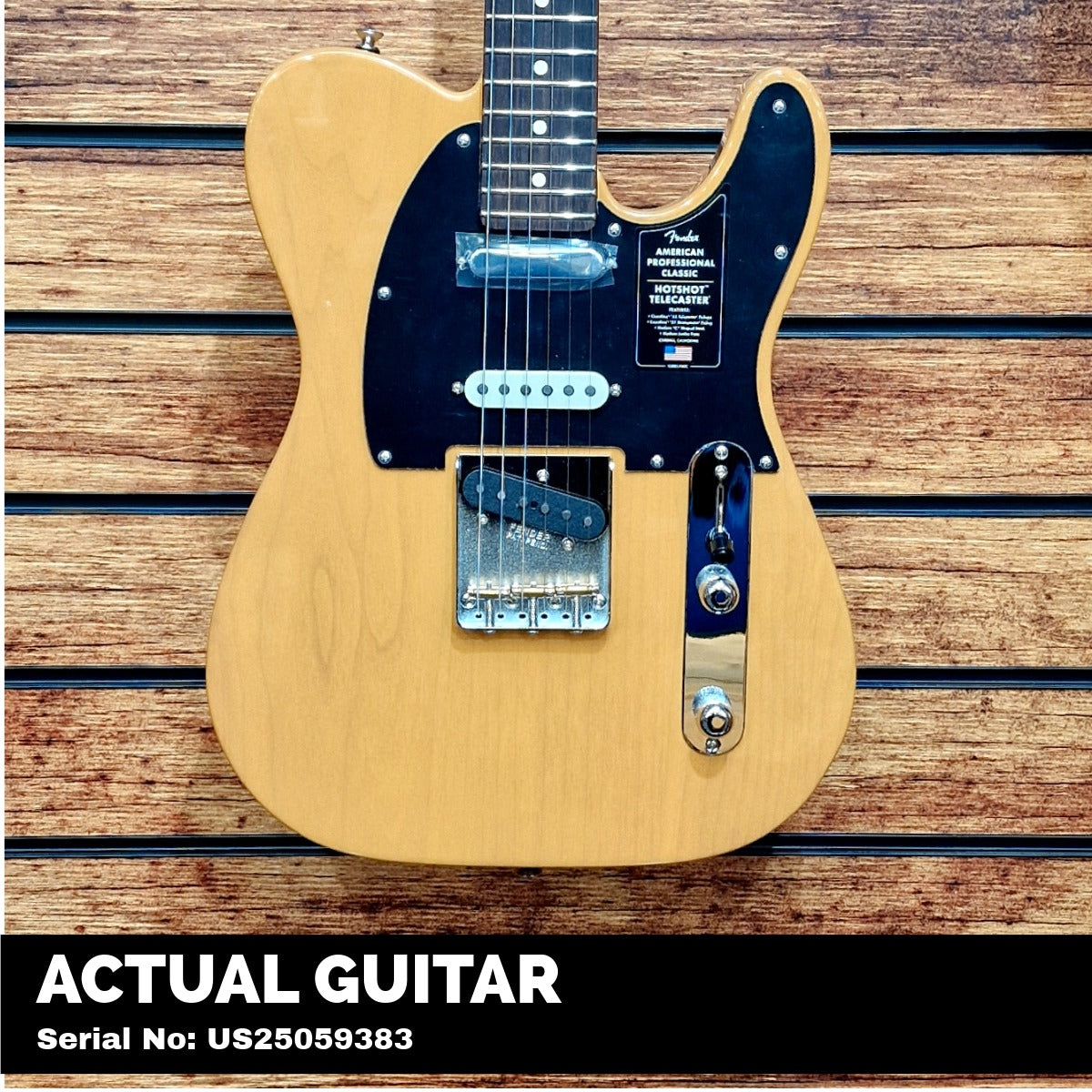 Fender American Professional Classic Hotshot Telecaster, Rosewood Fingerboard, Butterscotch Blonde