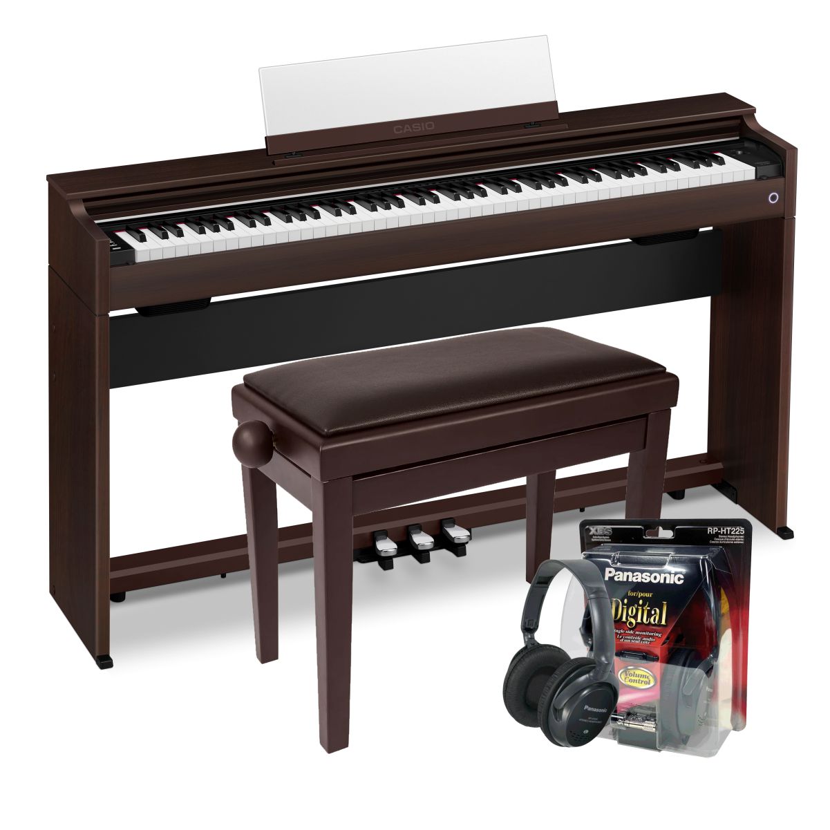 Casio AP-S200 Digital Piano Value Package; Brown | £50 Cashback Offer
