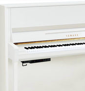 Yamaha B3 TC3 TransAcoustic Upright Piano; Polished White