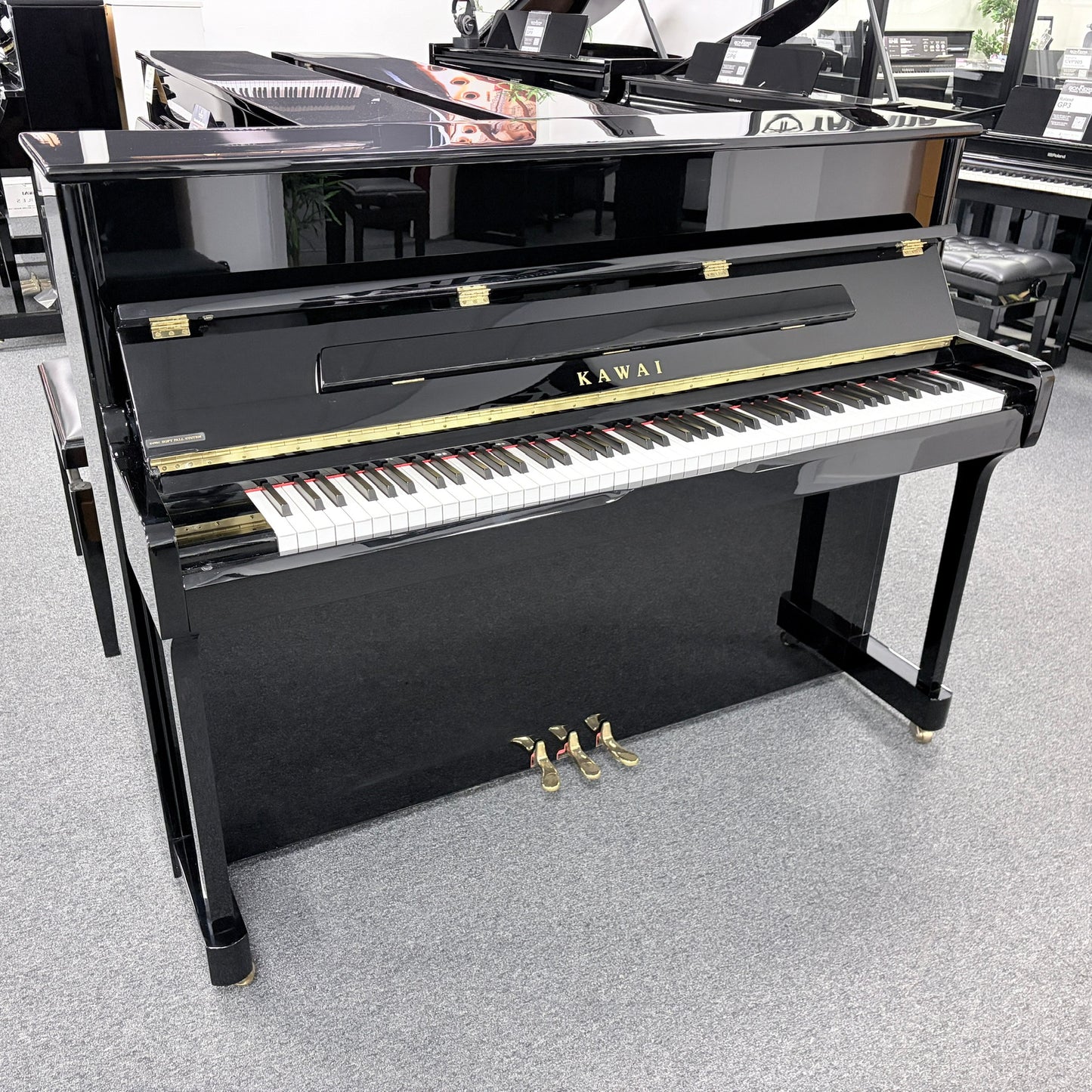 Kawai K2 Upright Piano In Polished Ebony: Serial No: F045220 | Second Hand