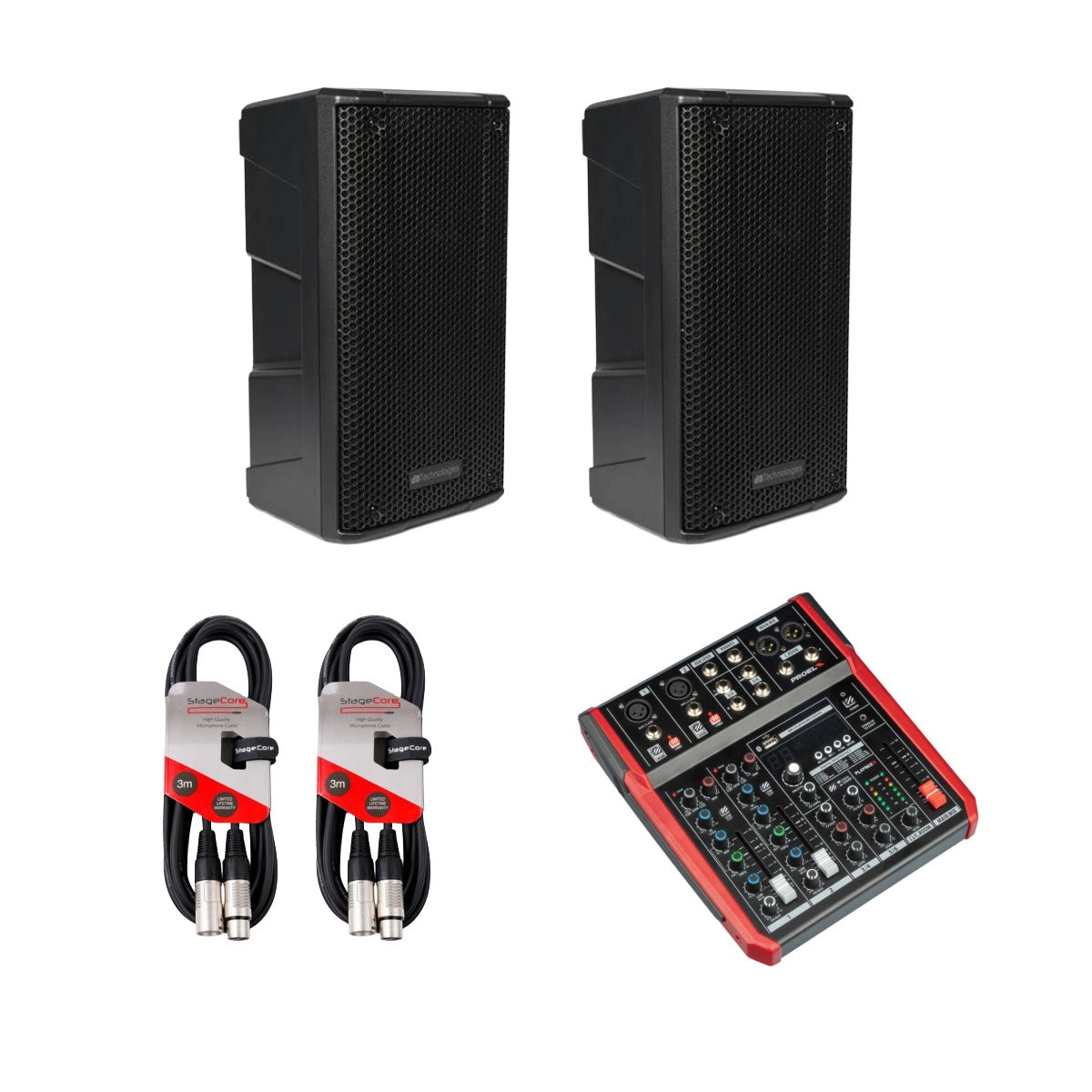 DB Technologies B-Hype BH8 8" Active PA System with Mixer - Ideal for Small Events & Home Keyboard Setups