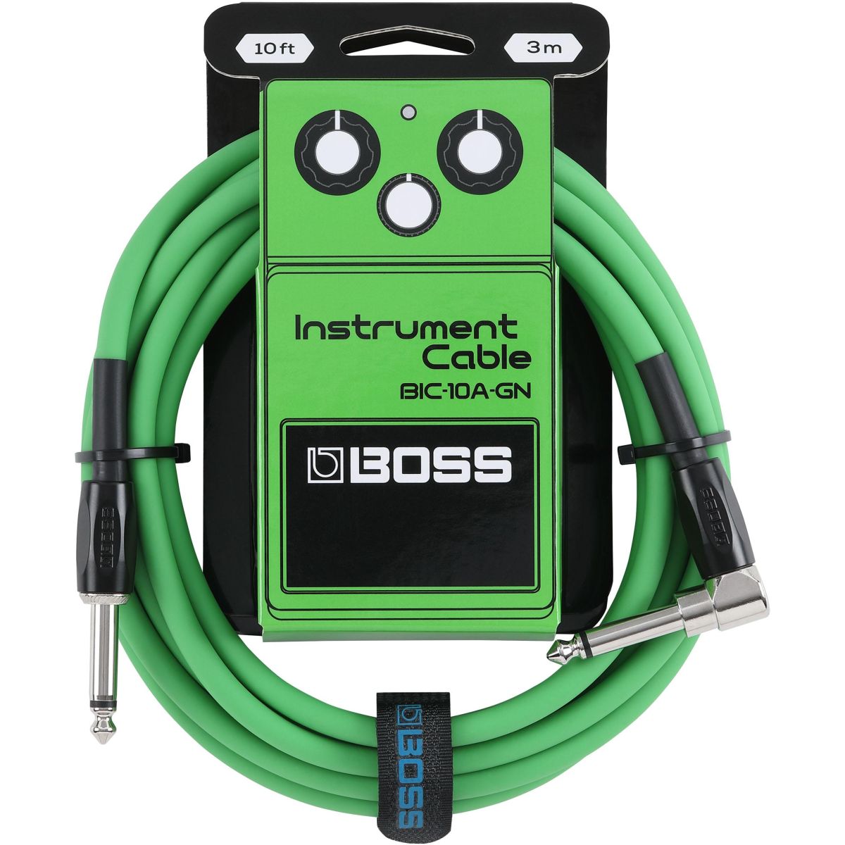 BOSS BIC-10A Green Guitar Cable