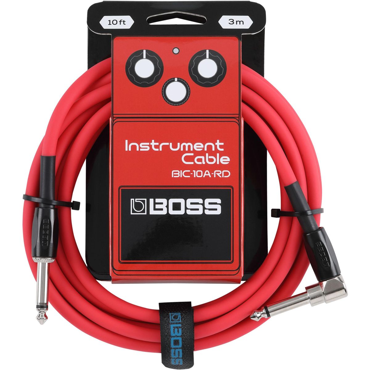 BOSS BIC-10A Red Guitar Cable