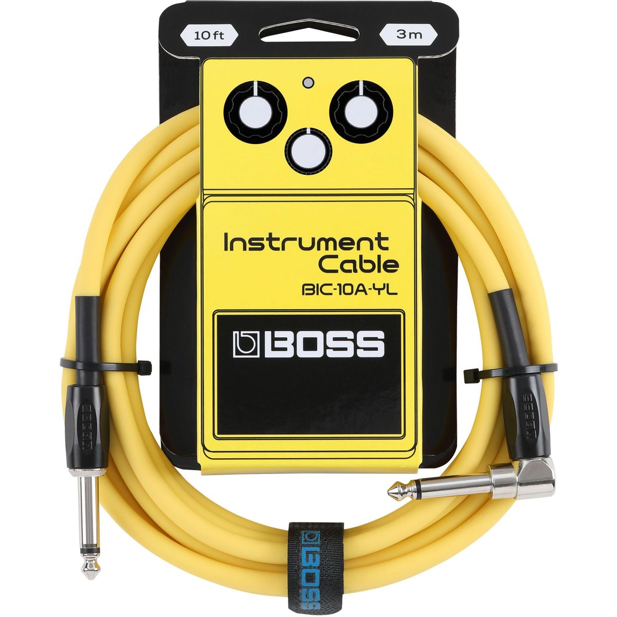 BOSS BIC-10A Yellow Guitar Cable