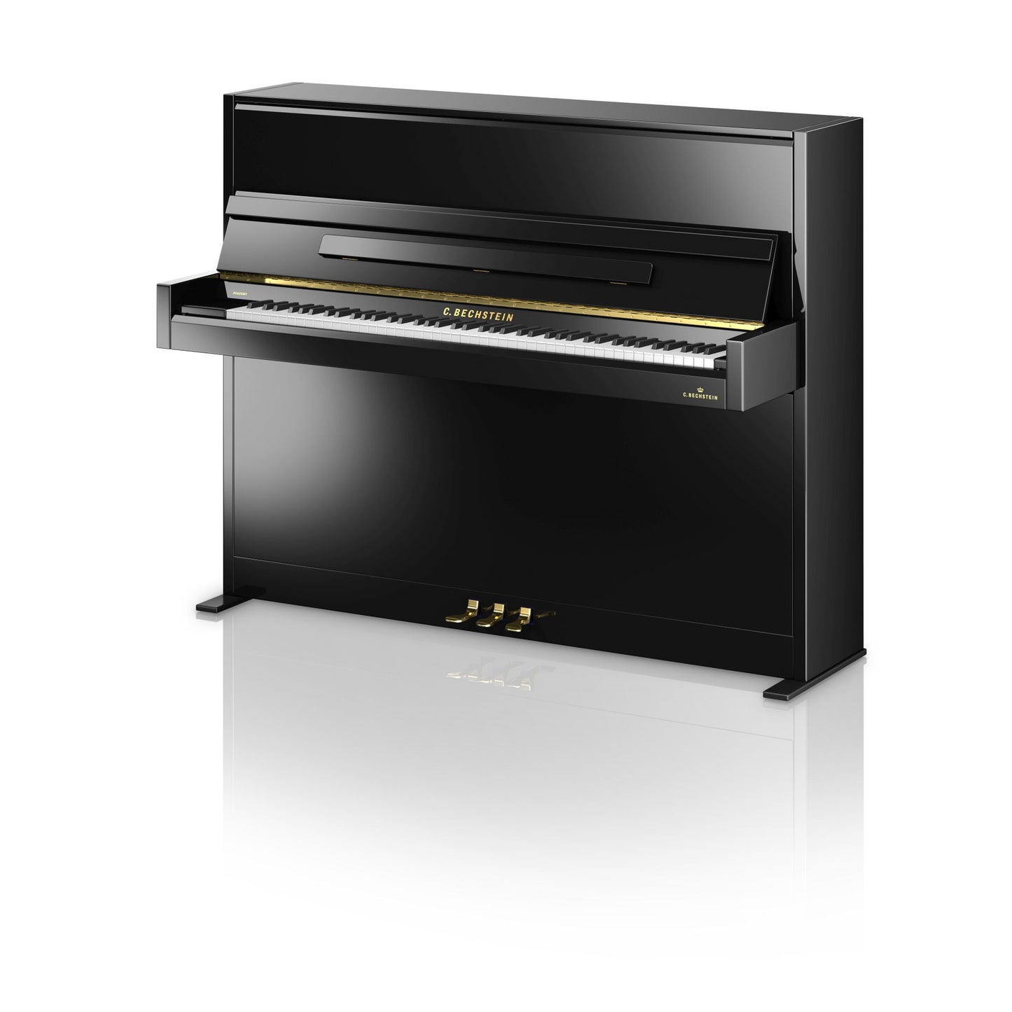 C. Bechstein Academy A4 Upright Piano in Polished Ebony