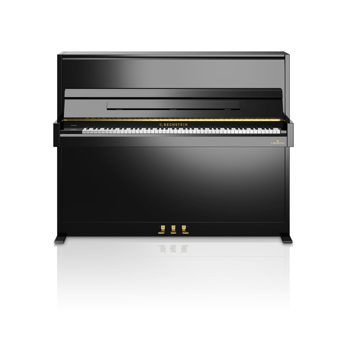 C. Bechstein Academy A4 Upright Piano in Polished Ebony