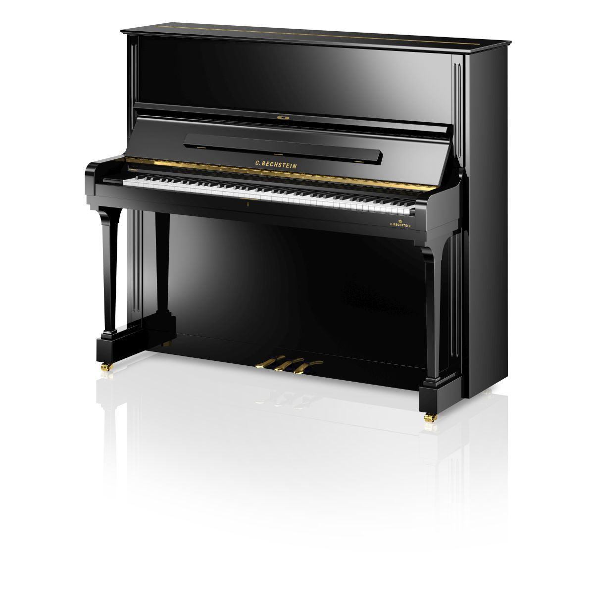 C. Bechstein Concert C8 Upright Piano in Polished Ebony