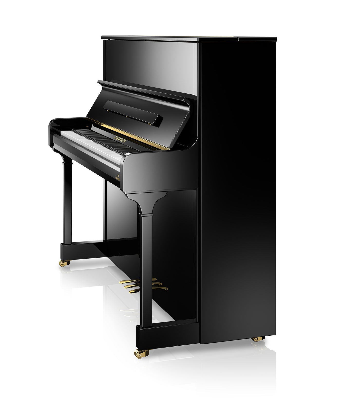 C. Bechstein Residence R6 Style Upright Piano in Polished Ebony