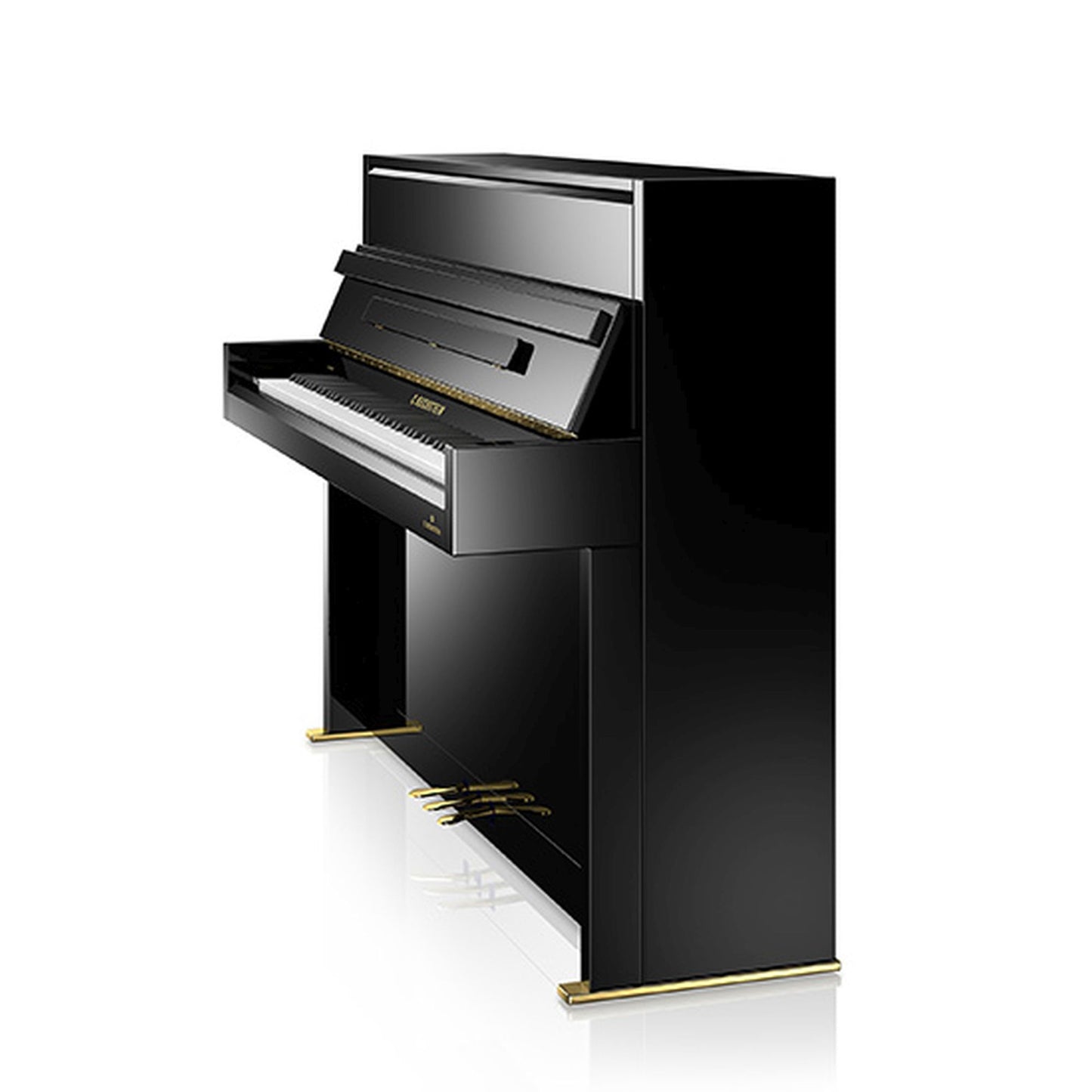 C. Bechstein Residence R2 Millennium Upright Piano in Polished Ebony