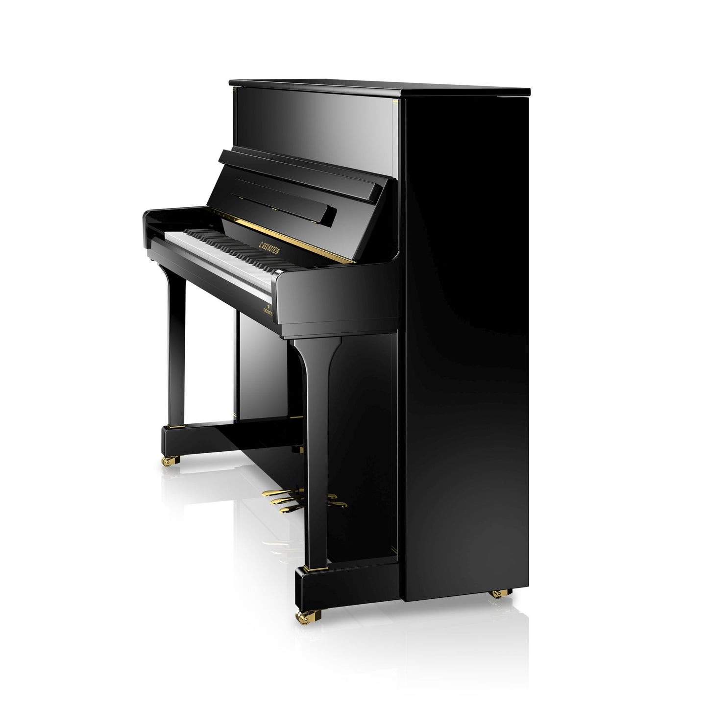 C. Bechstein Residence R4 Contur Upright Piano in Polished Ebony
