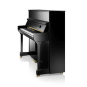 C. Bechstein Residence R4 Contur Upright Piano in Polished Ebony