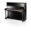 C. Bechstein Residence R6 Elegance Upright Piano in Polished Ebony with Vario Duet Silent System