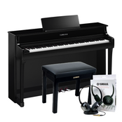 Yamaha CLP835PE Polished Ebony Branded Accessories Package