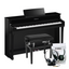 Yamaha CLP835PE Polished Ebony Digital Piano Value Package