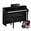 Yamaha CLP835PE Polished Ebony Digital Piano Value Package