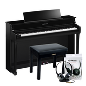 Yamaha CLP845PE Polished Ebony Branded Accessories Package