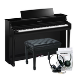 Yamaha CLP845PE Polished Ebony Concert Package