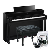 Yamaha CLP845PE Polished Ebony Concert Package