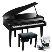 Yamaha CLP865GP Polished Ebony Branded Accessories Package