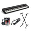 Casio CT-S1 76 Key Black Portable Piano Value Package
